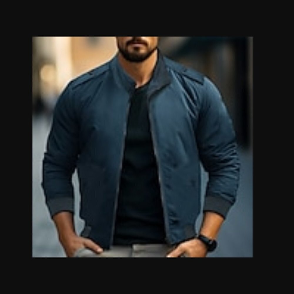 LONDON FOG Jacket Men's Size 38 REG Blue Lightweight Vintage - Picture 3 of 11